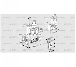 VCS665F05NLWR3E/P3PP/PPZ- (88207659) Сдвоенный газовый клапан Kromschroder