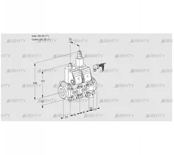 VCS1E25R/25R05NLVWR/PPPP/PPPP (88104225) Сдвоенный газовый клапан Kromschroder