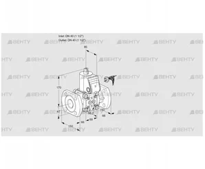 VAS240F/NW (88016018) Газовый клапан Kromschroder