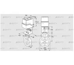 IDR200Z03D100AU/50-07W7E (88302715) Дроссельная заслонка Kromschroder