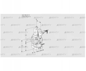 VAG125R/NWSRAE (88007691) Газовый клапан с регулятором соотношения Kromschroder