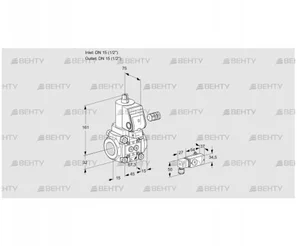 VAS115R/NWSR (88005326) Газовый клапан Kromschroder