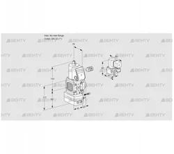 VAG1-/25R/NWAE (88007770) Газовый клапан с регулятором соотношения Kromschroder