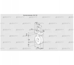 BVA100Z05V (88302005) Дроссельная заслонка Kromschroder