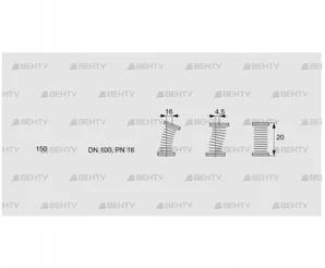 EKO 100F-Z (03262069) Газовый компенсатор Kromschroder