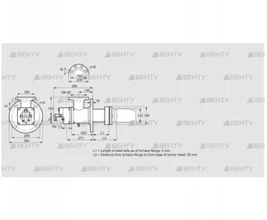 BIC 140HLR-0/35-(76)D (84035210) Газовая горелка Kromschroder