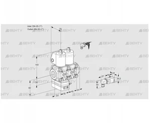 VCD1E25R/25R05D-50NWL/PP2-/2-MM (88106008) Регулятор давления Kromschroder