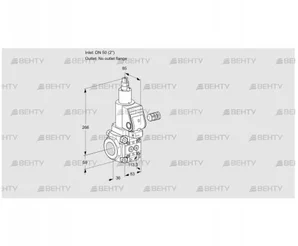 VAS350/-R/LPSR (88026723) Газовый клапан Kromschroder