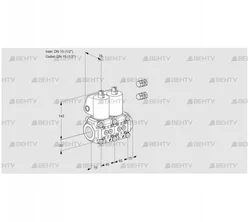 VCS1E15R/15R05NNWL3/PPPP/PPPP (88102767) Сдвоенный газовый клапан Kromschroder