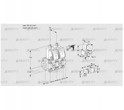 VCS1E20R/20R05NNWR/-3PP/PPZY (88105006) Сдвоенный газовый клапан Kromschroder