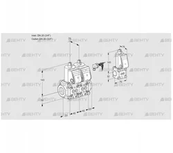 VCS1E20R/20R05NNWR/PPPP/BSPP (88103795) Сдвоенный газовый клапан Kromschroder