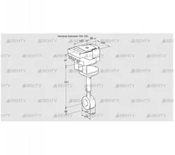 IBHR100Z01A/40A2D (88303565) Дроссельная заслонка Kromschroder