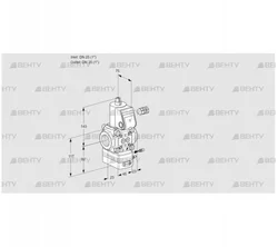 VAG125R/NWAE (88014120) Газовый клапан с регулятором соотношения Kromschroder