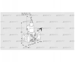 VAS240F/LWSL (88020579) Газовый клапан Kromschroder