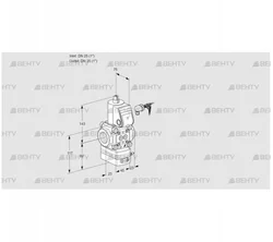 VAD125R/NW-100A (88000201) Газовый клапан с регулятором давления Kromschroder