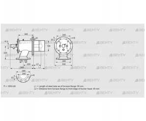 ZIO 200RB-50/35-(20)D (84277017) Газовая горелка Kromschroder