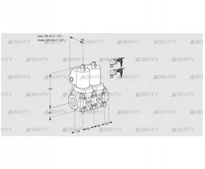 VCS2E40R/40R05NNWSL8/PPPP/PPPP (88105713) Сдвоенный газовый клапан Kromschroder