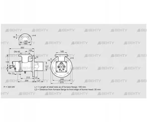 BIO 125HM-100/35-(16)E (84023015) Газовая горелка Kromschroder