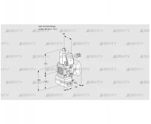 VAD2-/40F/NQ-100A (88011390) Газовый клапан с регулятором давления Kromschroder