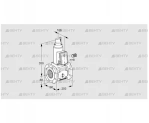 VAS780F05LK3B/PP/PP (88203386) Газовый клапан Kromschroder