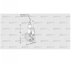 VAS2T40N/LK (88014240) Газовый клапан Kromschroder