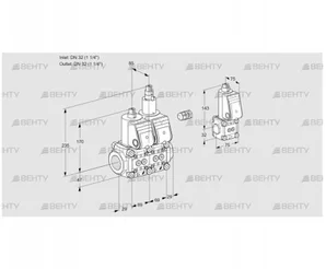 VCS2E32R/32R05NLWR/PPPP/PPBS (88106766) Сдвоенный газовый клапан Kromschroder