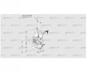 VAG1-/15R/NWBE (88000506) Газовый клапан с регулятором соотношения Kromschroder