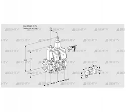 VCS1E20R/20R05NLWR/PPPP/3-PP (88104192) Сдвоенный газовый клапан Kromschroder