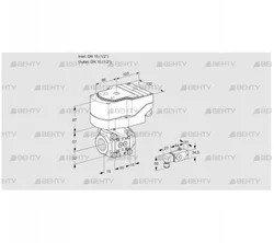 IFC115/15R05-08PP-2/20-60W3T (88302818) Регулирующий клапан с сервоприводом Kromschroder